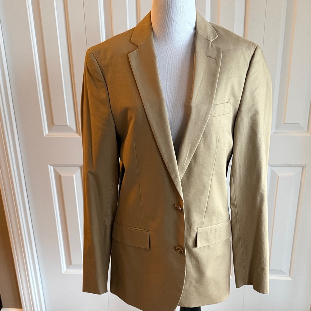 J. Crew Factory Thompson Men's Tan stretch cotton Blazer size 36R